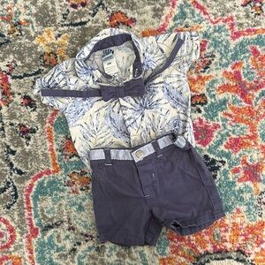 Little Lad Bow Tie Outfit 0/3 Months